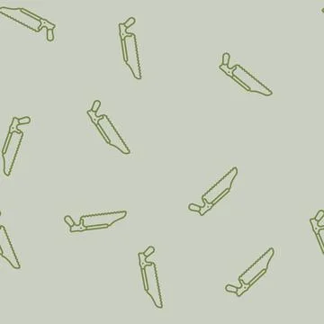 Bone saw line seamless pattern 스톡 일러스트
