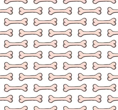 Bone seamless pattern Stock Illustration