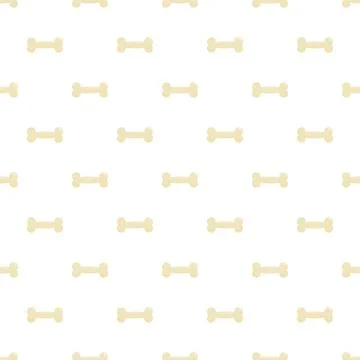 Bone seamless pattern repeating dog pet food treat Stock Illustration
