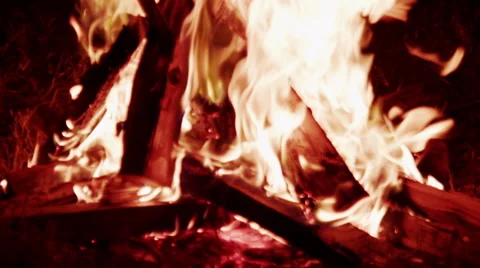 Bonefire in Slowmotion Stock Footage 41611033