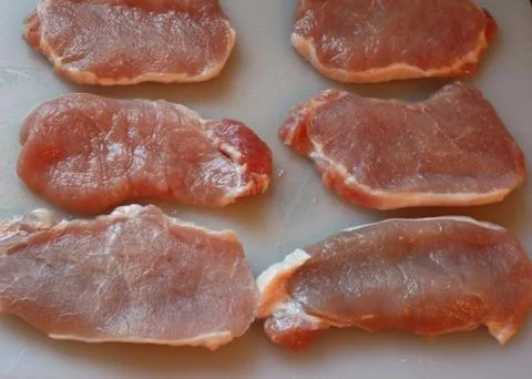 Boneless Pork Chops Stock-Fotos
