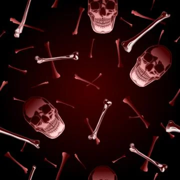 Bones background Stock Illustration