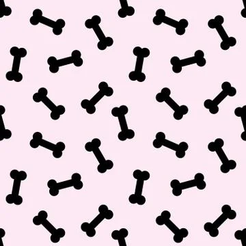 Bones for dog seamless pattern Stock Illustration