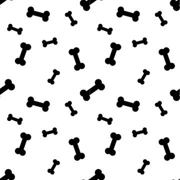 Bones for dog seamless pattern Stock Illustration