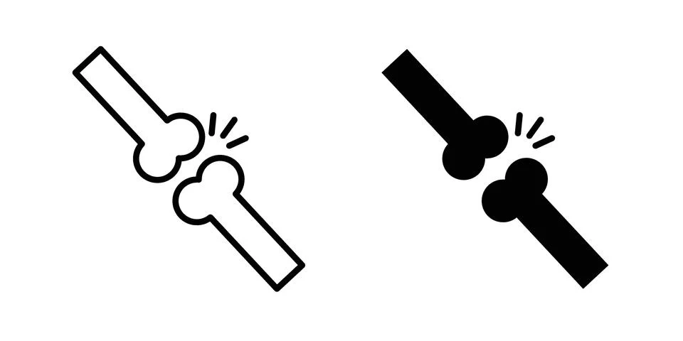 Bones icon concept logo design collection 库存插图