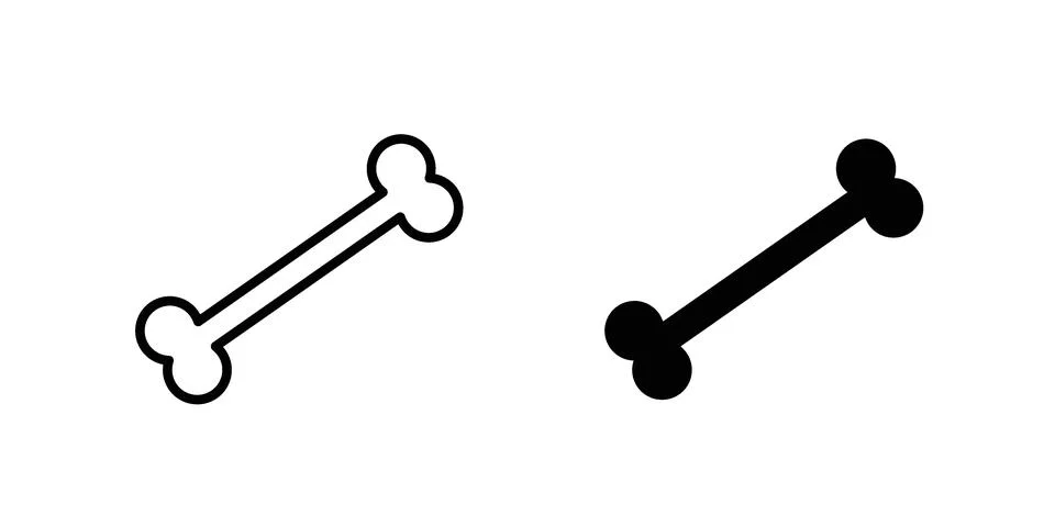 Bones icon illustration vector, icon set for apps Stock Illustration