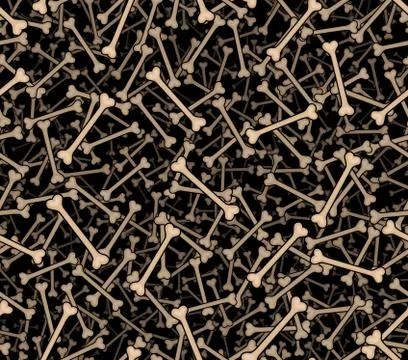 Bones seamless background Stock-Illustration