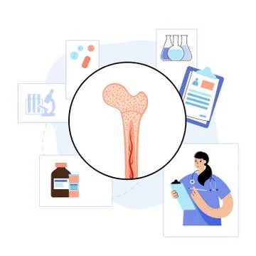 Bones template concept Stock Illustration