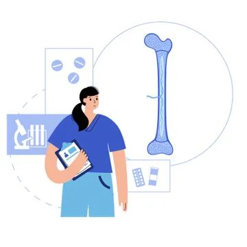 Bones template concept Stock Illustration
