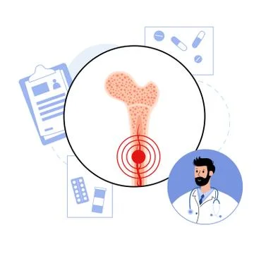 Bones template concept Stock Illustration