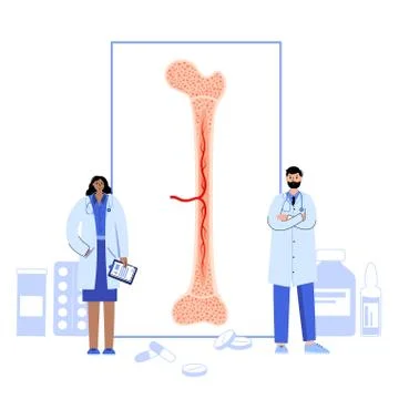 Bones template concept Stock Illustration