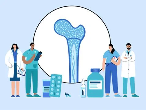 Bones template concept Stock Illustration
