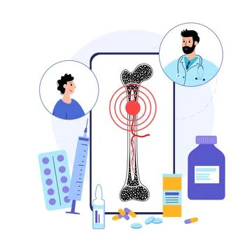 Bones template concept Stock Illustration