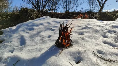 Bonfire (2) Full HD 60 FPS Stock Footage 267614553