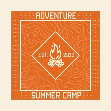 Bonfire Adventure Stock Illustration