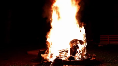 Bonfire Blaze Stock Footage 277035974