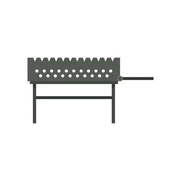 Bonfire brazier icon flat isolated Stock Illustration