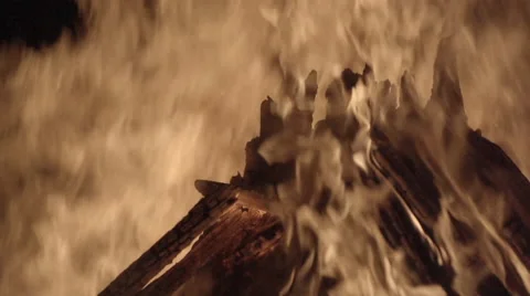 Bonfire Burning Close up 2 Video stock 47778571