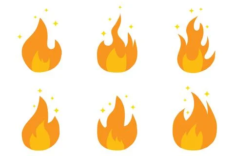 Bonfire, campfire icon isolated on white background. Stock Illustration