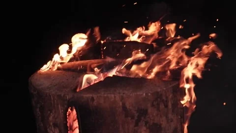 Bonfire candle Stock Footage 165049225
