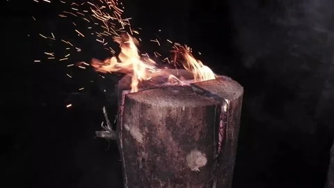 Bonfire candle Stock Footage 165049945