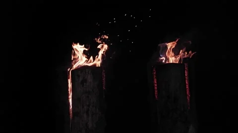 Bonfire candle Stock Footage 165050049