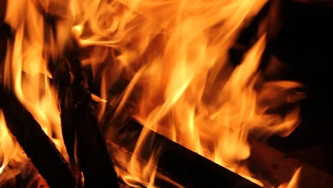 Bonfire closeup Stock Footage 4485122