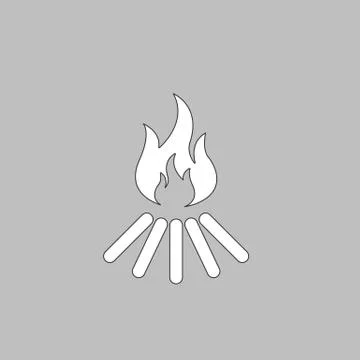 Bonfire computer symbol Stock Illustration