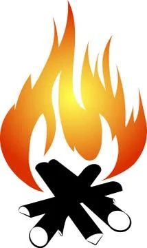 Bonfire design Stock Illustration