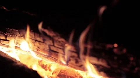 Bonfire. Fire. Flame. Sparkles in Night 動画素材 69831469