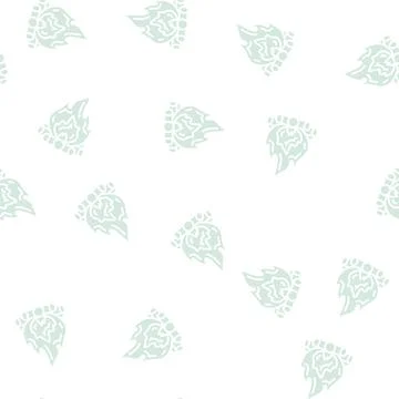 Bonfire fire glyph seamless pattern Illustrazione stock