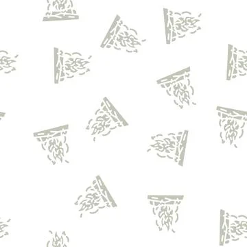 Bonfire fire glyph vector seamless pattern Stockillustratie