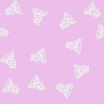 Bonfire fire line vector seamless pattern 스톡 일러스트