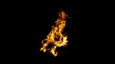 Bonfire. Fire in slow motion. #2 Video stock 126791832