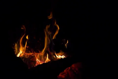 Bonfire Flame Stockfoto's