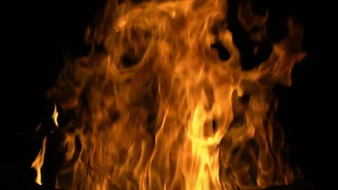 Bonfire flame slow motion. HD 1080p video clip Stock Footage 97838891
