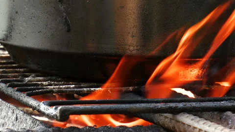 Bonfire flames Stock Footage 94953822