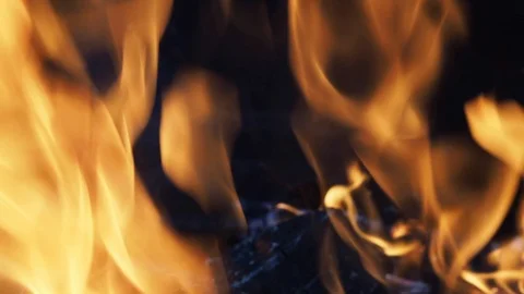 Bonfire Flames Stock Footage 111249107