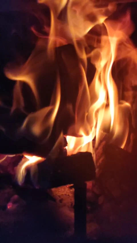 Bonfire Flames Stock Footage 152744950