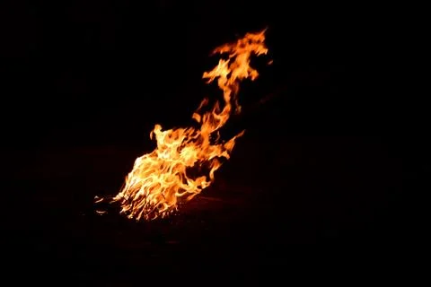 Bonfire flames Stock-Fotos