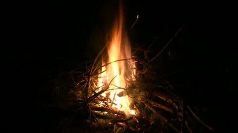 Bonfire Stock Footage 11028301