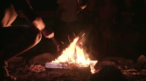 Bonfire Stock Footage 11855793