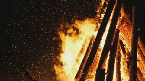 Bonfire Stock Footage 22035061