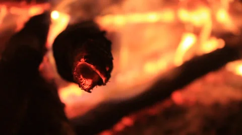 Bonfire Stock Footage 33300136