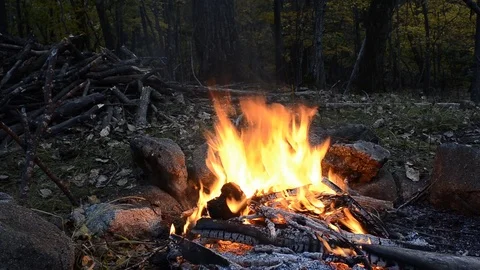 Bonfire Stock Footage 105271592