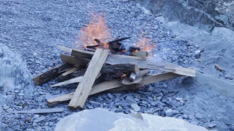 Bonfire Stock Footage 116252732