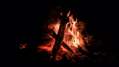 Bonfire Stock Footage 165756194