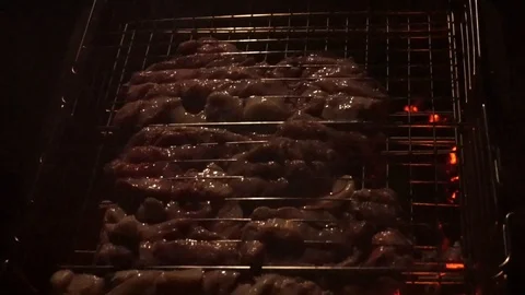 Bonfire in forest close up Stock Footage 87129871