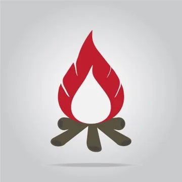 Bonfire icon 스톡 일러스트