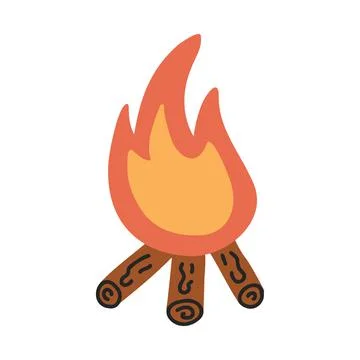 Bonfire icon Stock Illustration